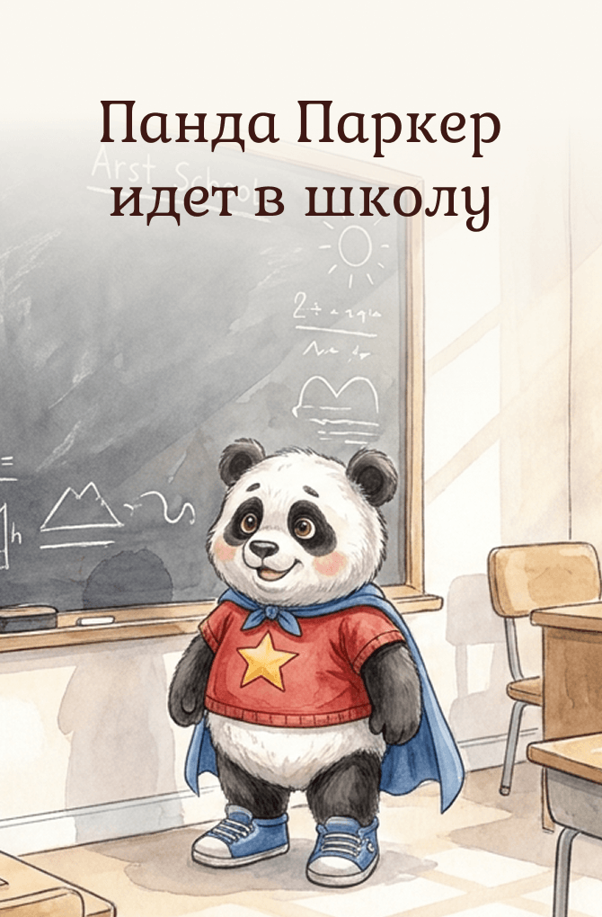 Панда Паркер идет в школу